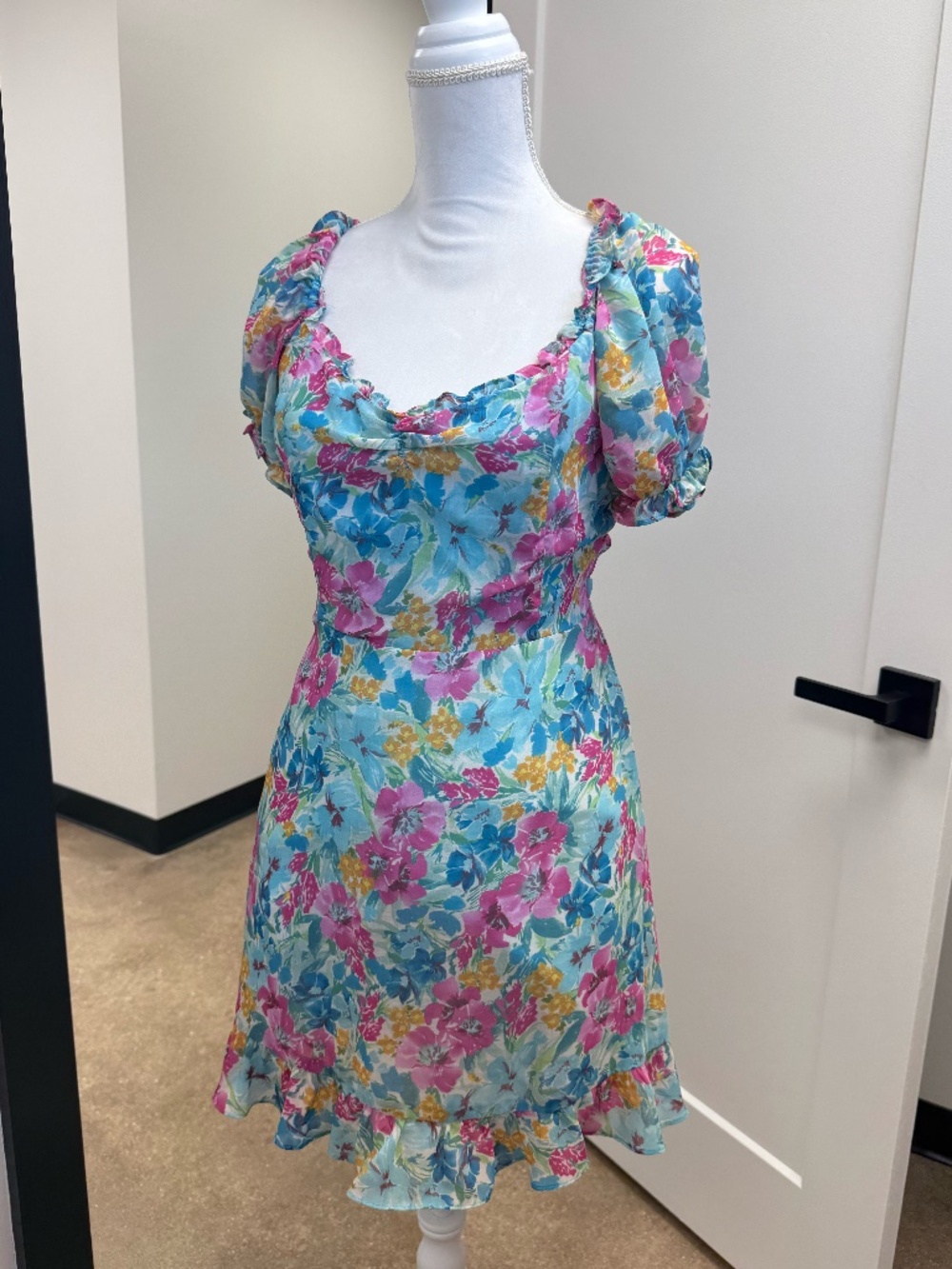 Show Me Your Mumu Floral Open Back Dress